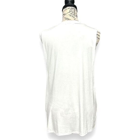 Articles of Society XS White Built-In Bra Tank Top Minimalist Sleeveless NWT - Picture 6 of 9